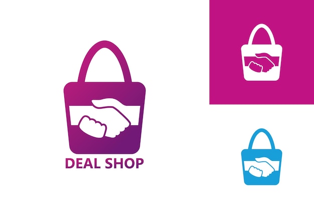 Deal shop logo template design vector, embleem, ontwerpconcept, creatief symbool, pictogram