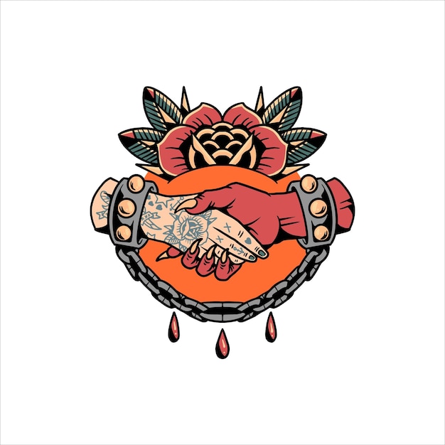 The Deal Tattoo Illustration Vector Design