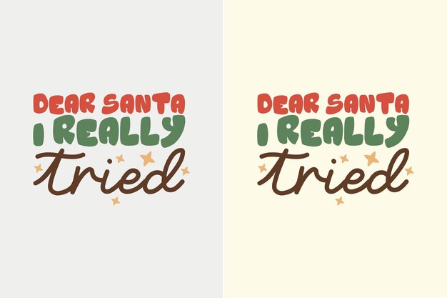 Dear Santa Christmas SVG