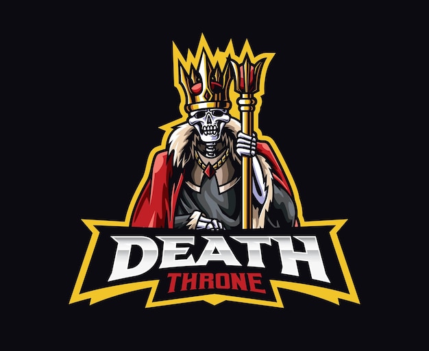 Death king mascot logo design