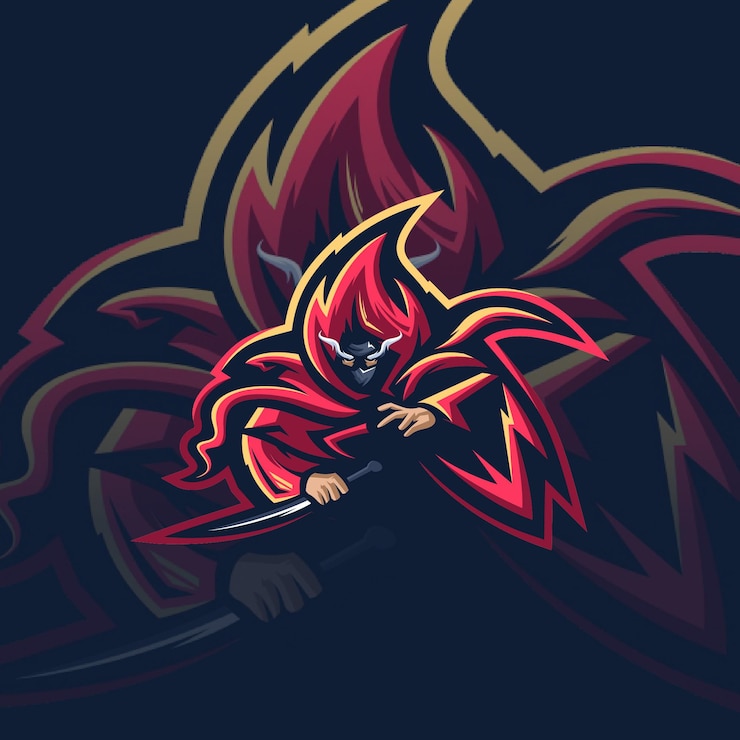 Vector death logo design with 