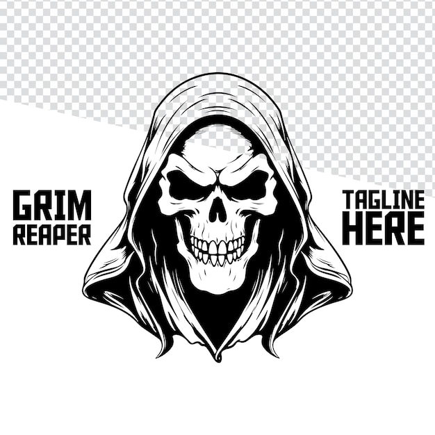 Vector death's grim vector monochrome