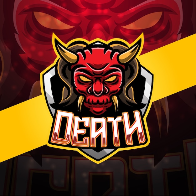 Death sport mascot logo design