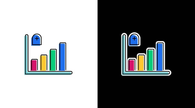 death statistic infographic data analysis demographic colorful icon design chart bar percentage