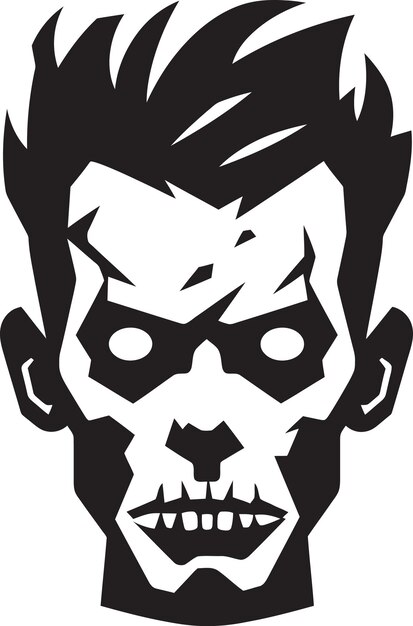 Deathly Devastation Black Vector Zombie ChaosGhostly Infestation Vector Black Zombie Collection