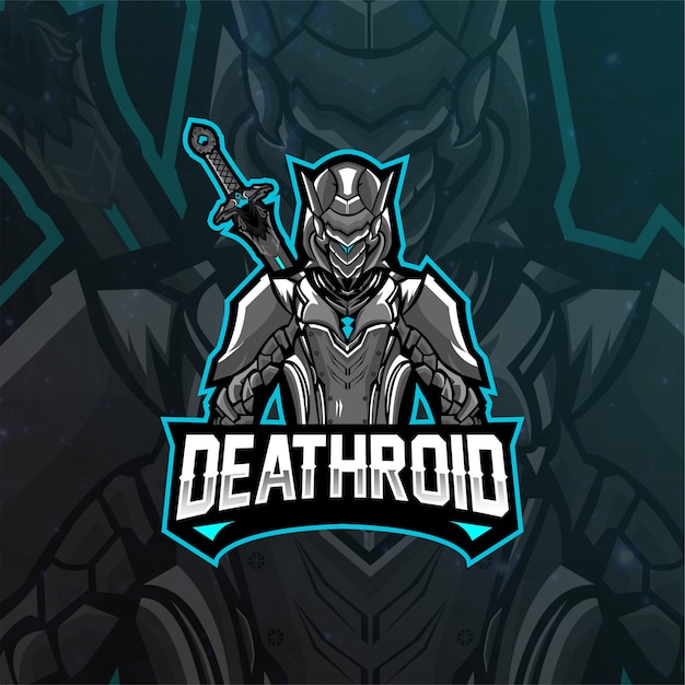 Vettore mascotte di deathroid logo