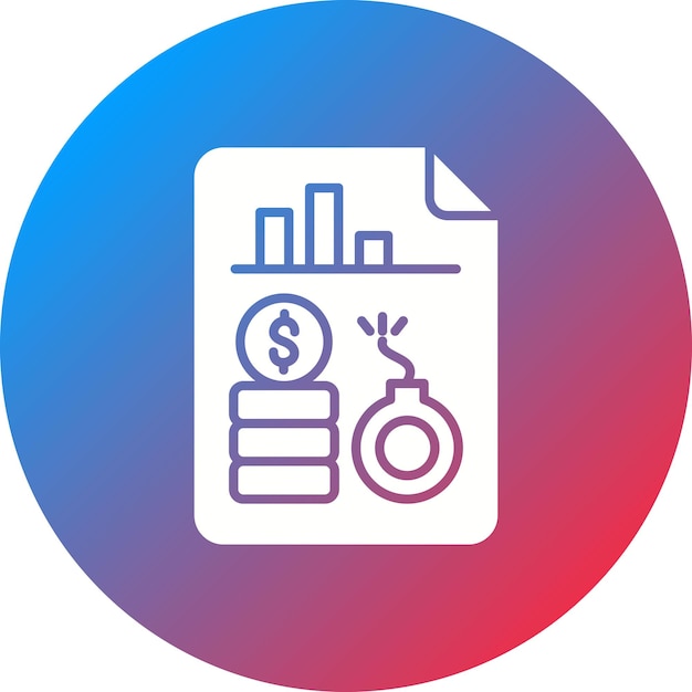 Vector debt analysis icon vector image can be used for accounting