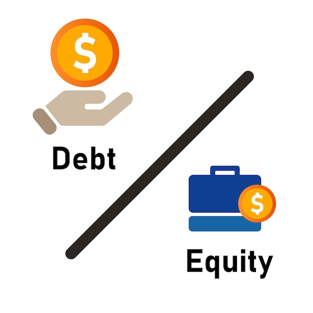 Debt to equity ratio company fundamental review metric by compare liabilities and shareholder