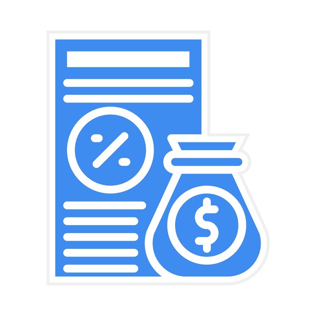 Vector debt financing icon vector image can be used for credit and loan