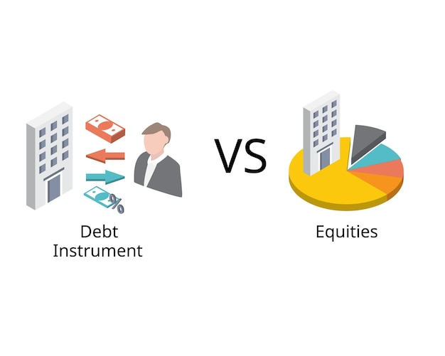 debt instrument or bonds compare to Equities to see the difference