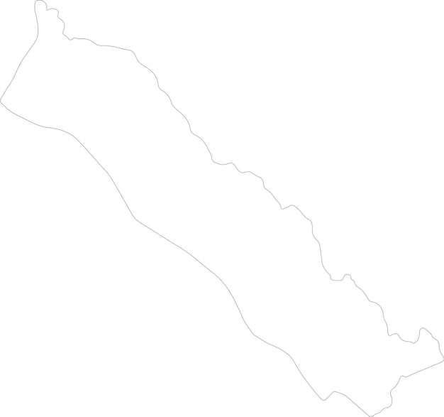 Vector debubawi keyih bahri eritrea outline map
