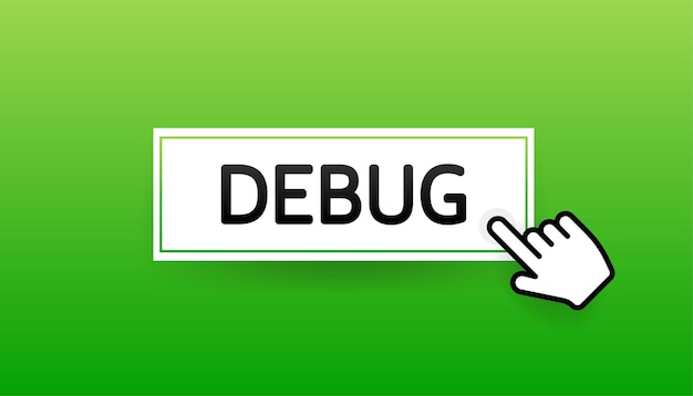 Debug great design for any purposes vector illustration