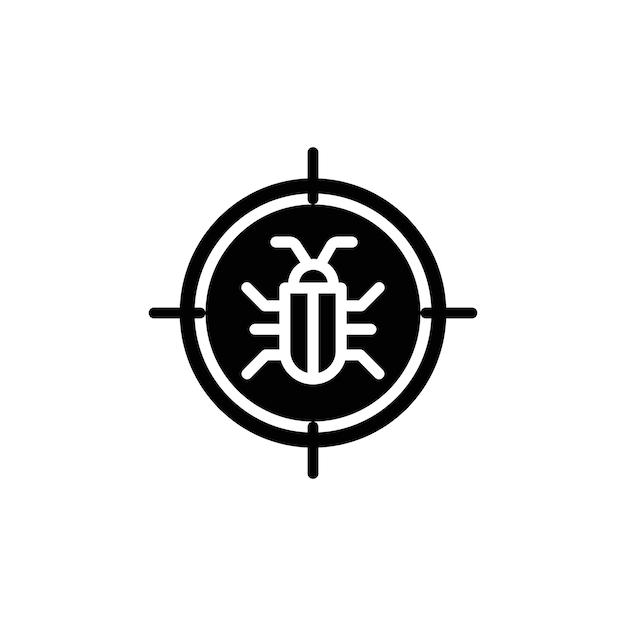Debug-icone logo teken set vector omtrek
