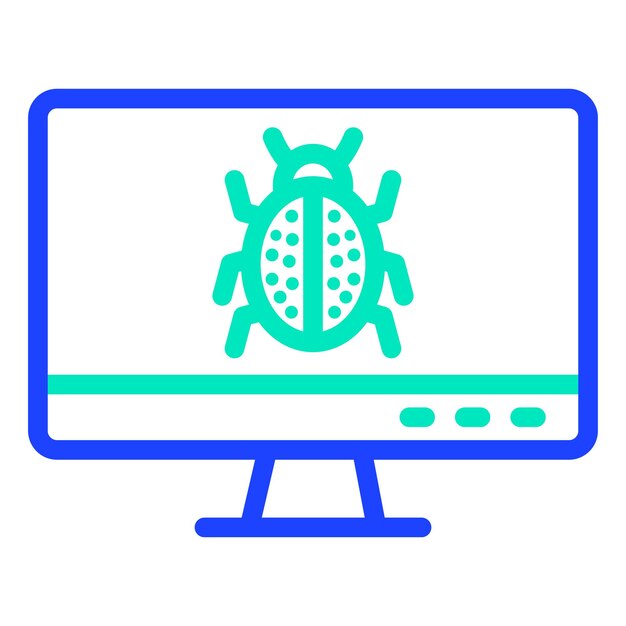 デバッグ ベクター アイコン デザイン イラスト