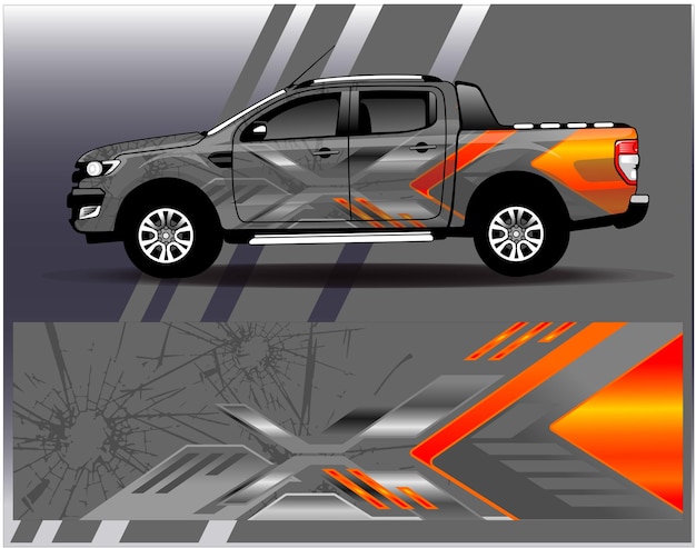 Decal Car Wrap Design Vector Livery race