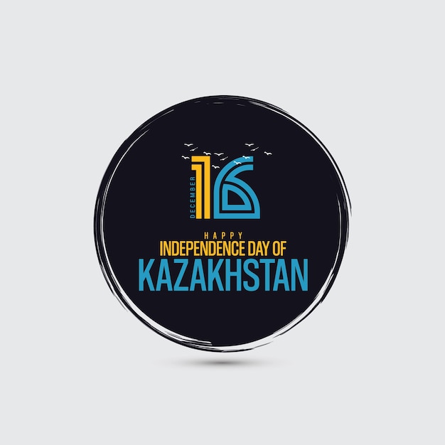 Vector december 16, kazakhstan independence day