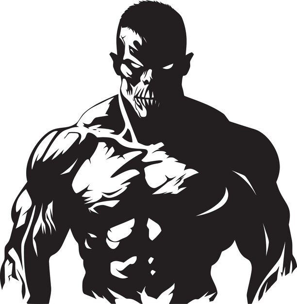 Vector deciphering undead strength the muscular zombie enigma