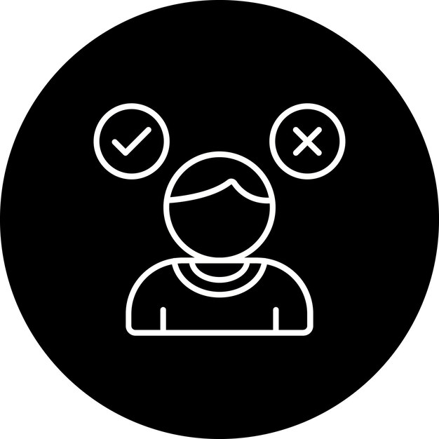決断するアイコン