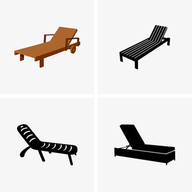 Vector deck chairs