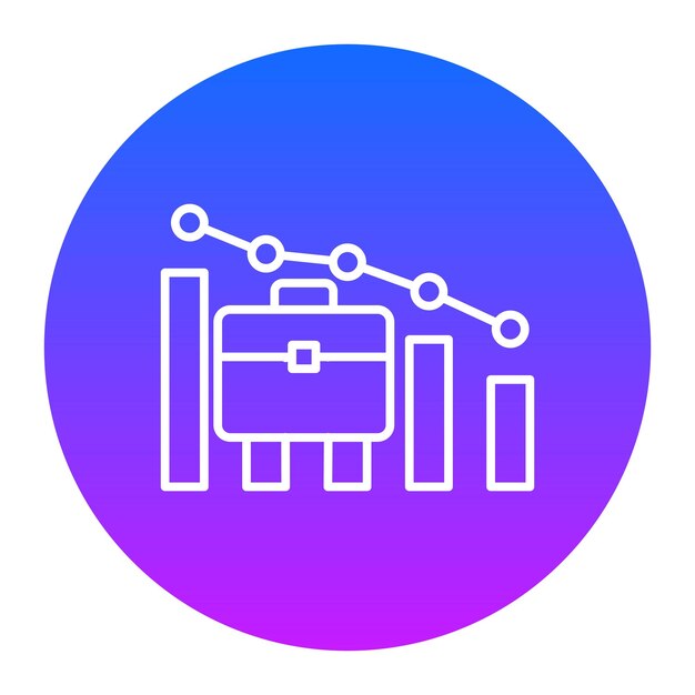 Decline diagram vector illustration