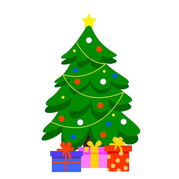 Christmas Tree Cartoon Images - Free Download on Freepik
