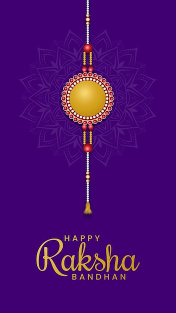 Vector decorated rakhi for indian festival of brother and sister bonding celebration raksha bandhan