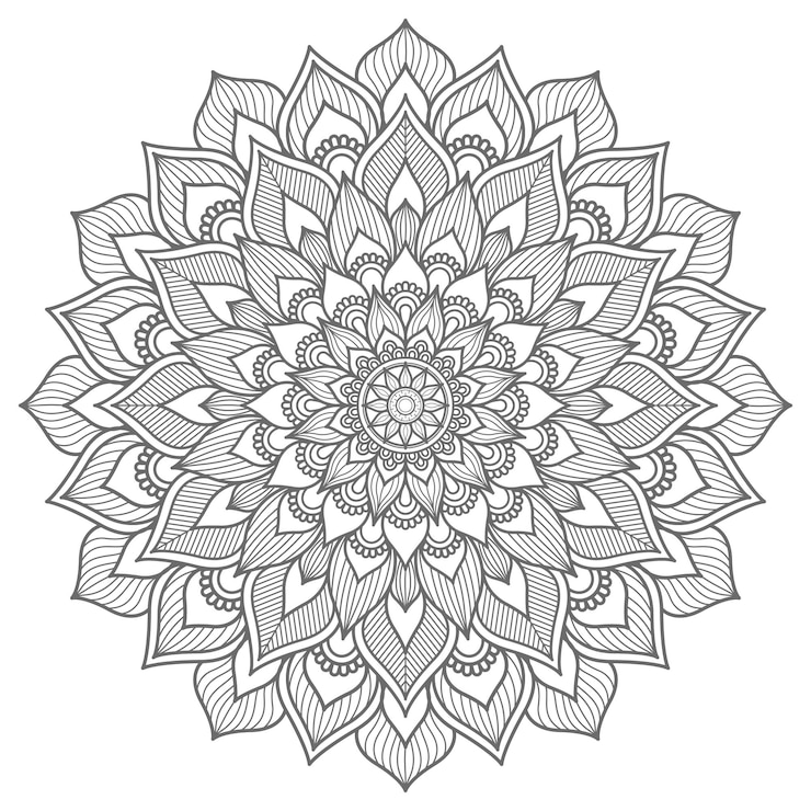 Vector decoratief concept overzicht stijl mandala