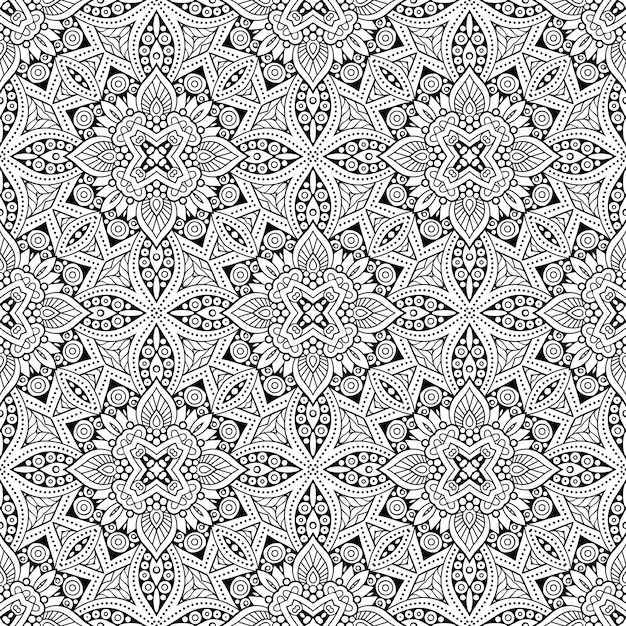 Decoratief geometrisch tegel naadloos patroon