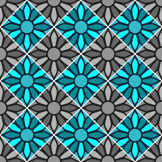 Decoratief geometrisch tegelpatroon