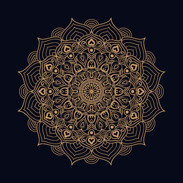 Decoratief luxe mandala-ontwerp