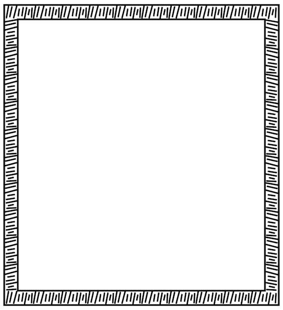 Decoratief vierkant frame met abstract lijnpatroon voor creatieve projecten