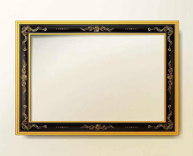 Vector decoratief vintage frame en rand