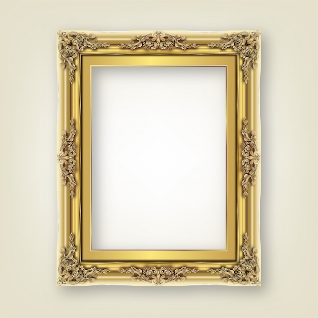 Vector decoratief vintage frame en rand