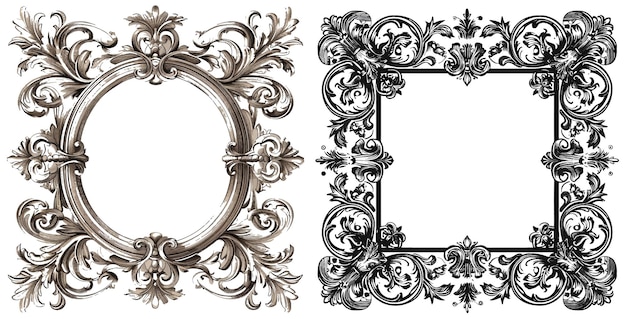 Decoratief vintage frame