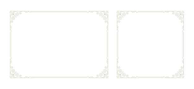 Decoratief vintage ornament frame vector ontwerp element