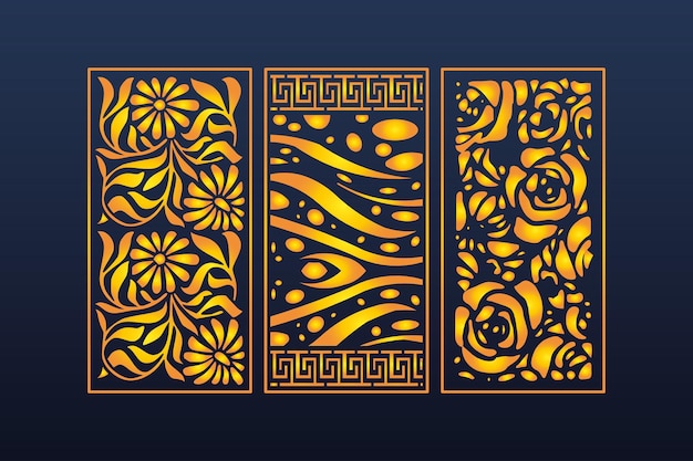 Decoratieve abstracte geometrische islamitische achtergrond elegante ornamenten uitnodigingskaart cnc laser gesneden