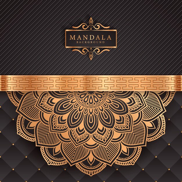 Decoratieve achtergrond met een elegante luxe mandala