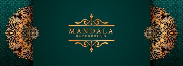 Decoratieve achtergrond met elegante luxe mandala design