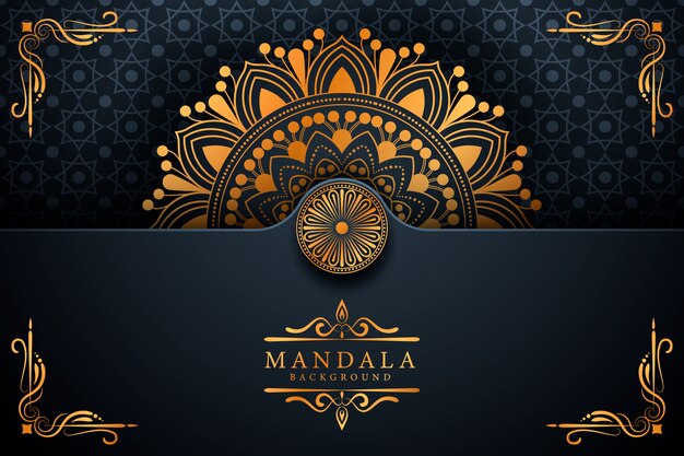 Decoratieve achtergrond met elegante luxe mandala