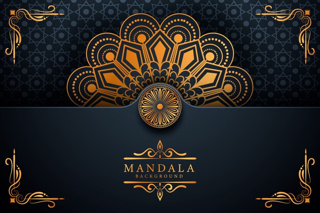 Decoratieve achtergrond met elegante luxe mandala