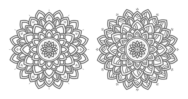 Decoratieve bloemen mandala illustratie