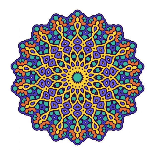 Vector decoratieve cirkel ornament met mandala-stijl