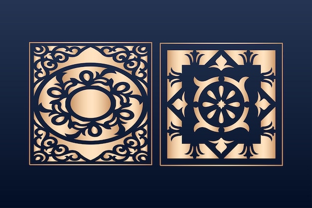 decoratieve elementenrand frameranden patroon islamitisch patroon bestanden dxf Lasergesneden paneel islamitisch