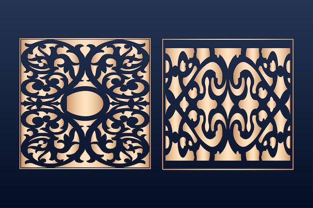 decoratieve elementenrand frameranden patroon islamitisch patroon bestanden dxf Lasergesneden paneel islamitisch