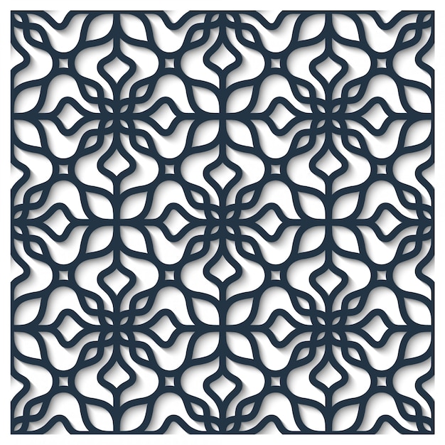 Decoratieve geometrische naadloze patroon