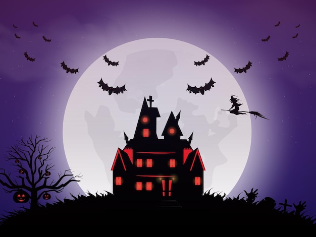 Vector decoratieve halloween achtergrond