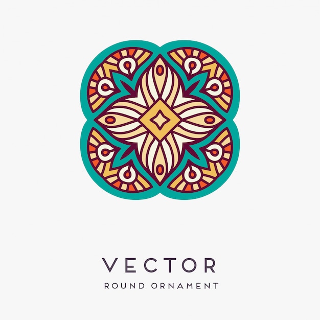 Vector decoratieve hand getekend mandala illustratie