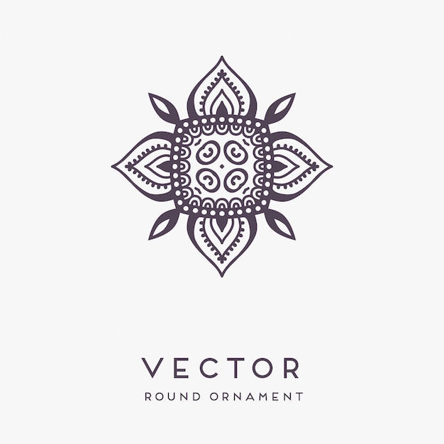 Vector decoratieve hand getekend mandala illustratie