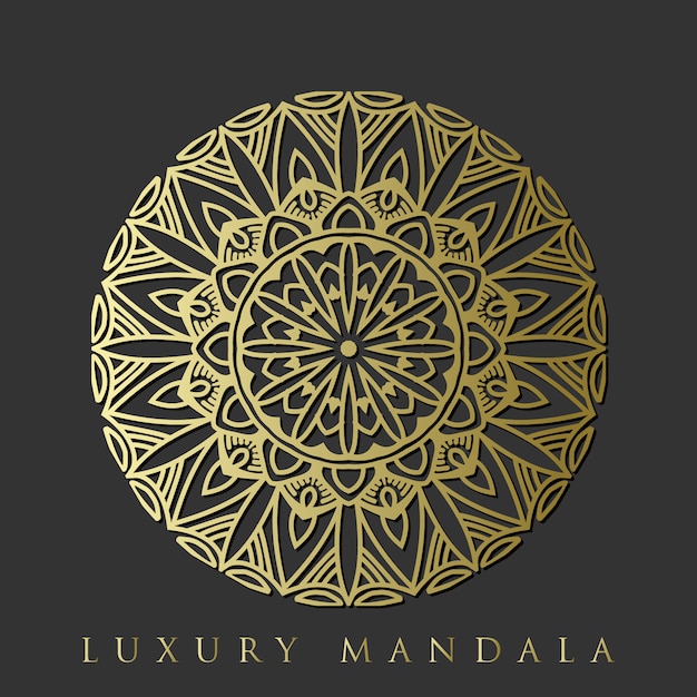 Decoratieve luxueuze bloemenmandala