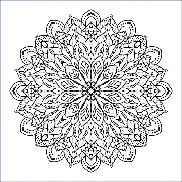 Decoratieve mandala design